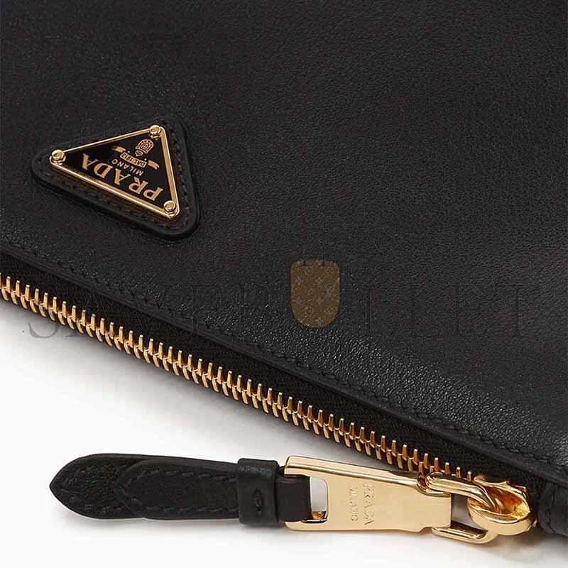 PRADA SMALL ENVELOPE SHOULDER BAG IN GRAINED LEATHER 1NE545 (24*14cm) 